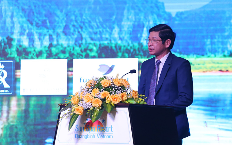 Đồng chí Hồ An Phong, TUV, Phó Chủ tịch UBND tỉnh phát biểu chào mừng hội thảo. 