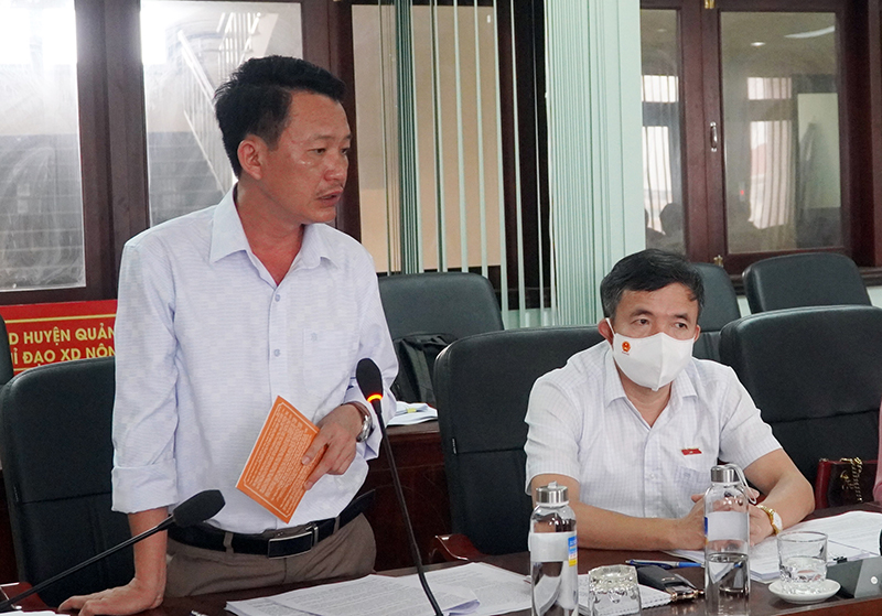  Đại biểu Trần Quang Minh phát biểu tại buổi giám sát