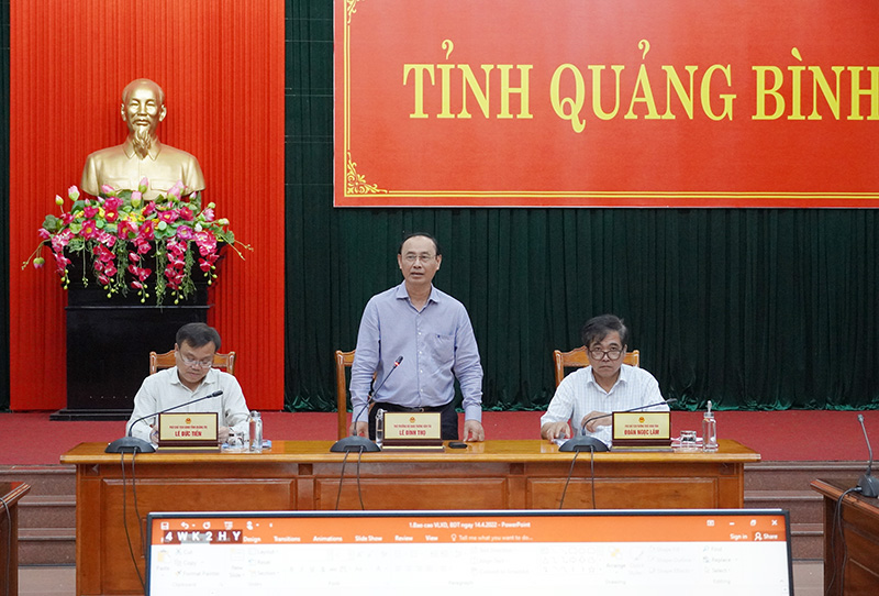 Thứ trưởng Bộ GTVT Lê Đình Thọ phát biểu kết luận cuộc làm việc.
