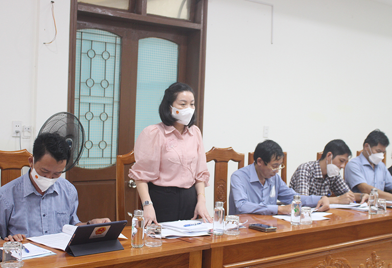  Đồng chí Phó trưởng đoàn ĐBQH tỉnh phát biểu kết luận tại buổi giám sát.