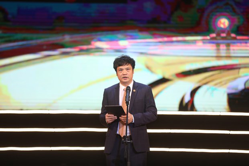 Ông Nguyễn Văn Khoa, Chủ tịch VINASA phát biểu tại sự kiện. (Ảnh: Minh Quyết/TTXVN)h