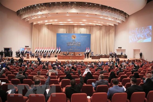 Quang cảnh một phiên họp Quốc hội Iraq ở Baghdad. (Ảnh: AFP/TTXVN)