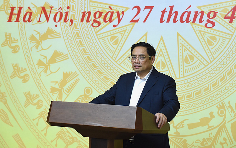  Thủ tướng Phạm Minh Chính phát biểu tại phiên họp.