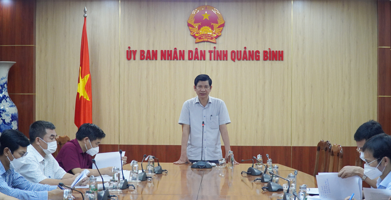 Đồng chí Phó Chủ tịch UBND tỉnh Hồ An Phong chủ trì buổi làm việc về thực hiện Dự án TIIG II Quảng Bình.