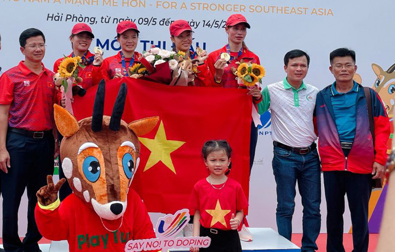 Huy chương Vàng đầu tiên của VĐV Quảng Bình tại SEA Games 31