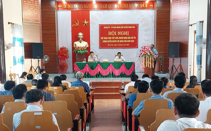 Minh Hóa: Mở hội nghị đối thoại trực tiếp với nhân dân năm 2022
