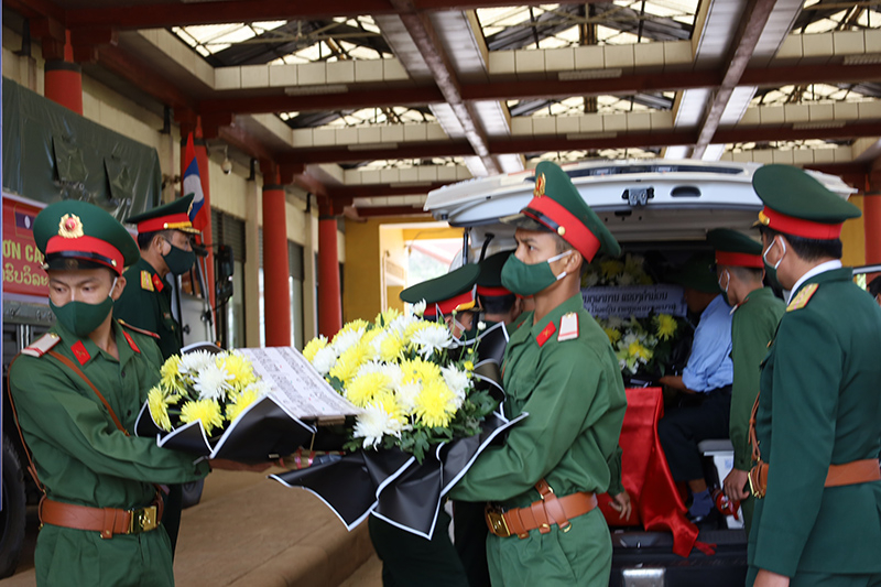 Lễ đón 17 hài cốt liệt sỹ hy sinh tại Lào