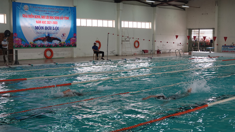 Bơi lội là môn thể thao thế mạnh của Quảng Bình.