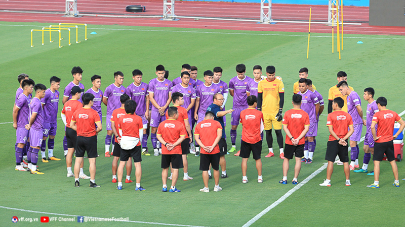 Hôm nay, U23 Việt Nam sẽ khởi đầu hành trình bảo vệ tấm HCV môn bóng đá nam. Ảnh VFF