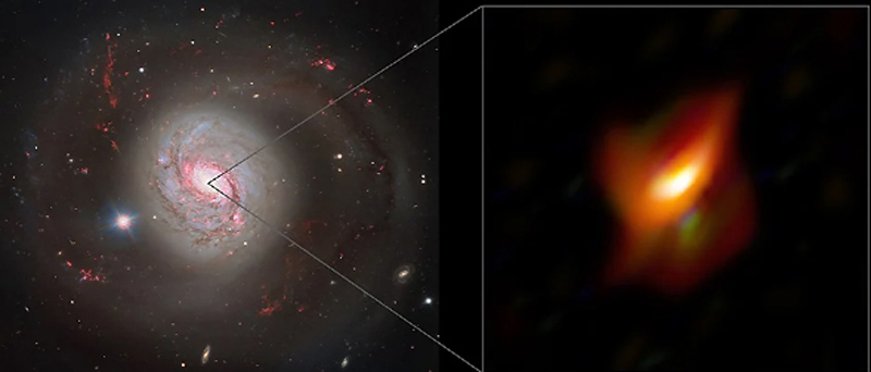 Lần đầu tiên, các nhà thiên văn học có hình ảnh chi tiết về một hạt nhân thiên hà đang hoạt động, cấu trúc của bụi và khí bao quanh một lỗ đen siêu lớn. Ảnh: AFP
