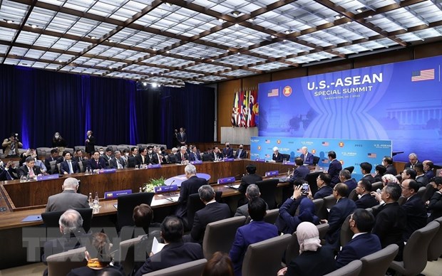 Quang cảnh Hội nghị cấp cao đặc biệt ASEAN-Hoa Kỳ. (Ảnh: Dương Giang/TTXVN)