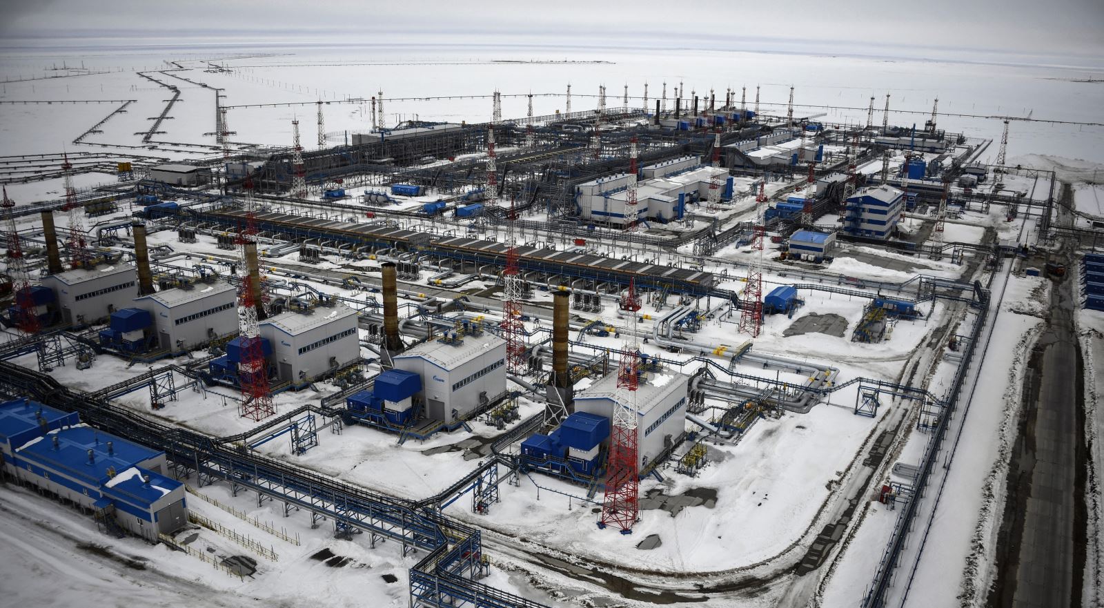  Cơ sở khai thác khí đốt Bovanenkovo của Nga trên bán đảo Yamal, Bắc Cực. Ảnh: AFP/TTXVN