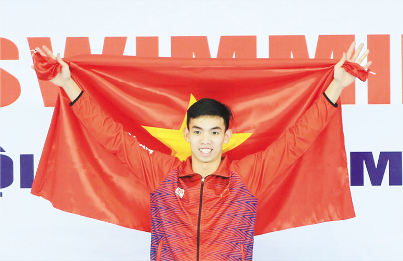VĐV Nguyễn Huy Hoàng tại SEA Games 31.
