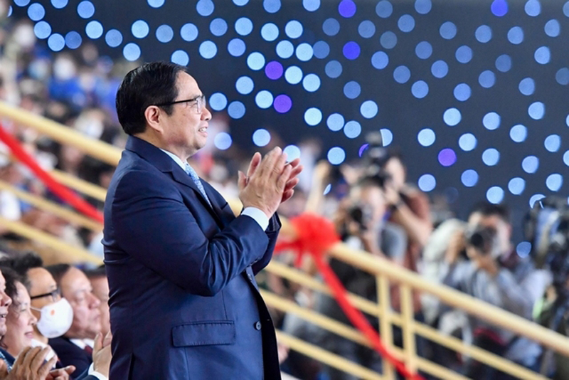  Thủ tướng Chính Phủ Phạm Minh Chính tới dự và phát biểu tại  Lễ bế mạc SEA Games 31.