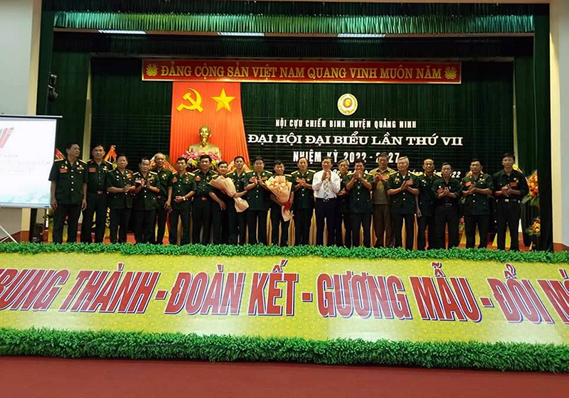 Ban Chấp hành Hội Cựu chiến binh huyện Quảng Ninh khoá VII, nhiệm kỳ 2022-2027.