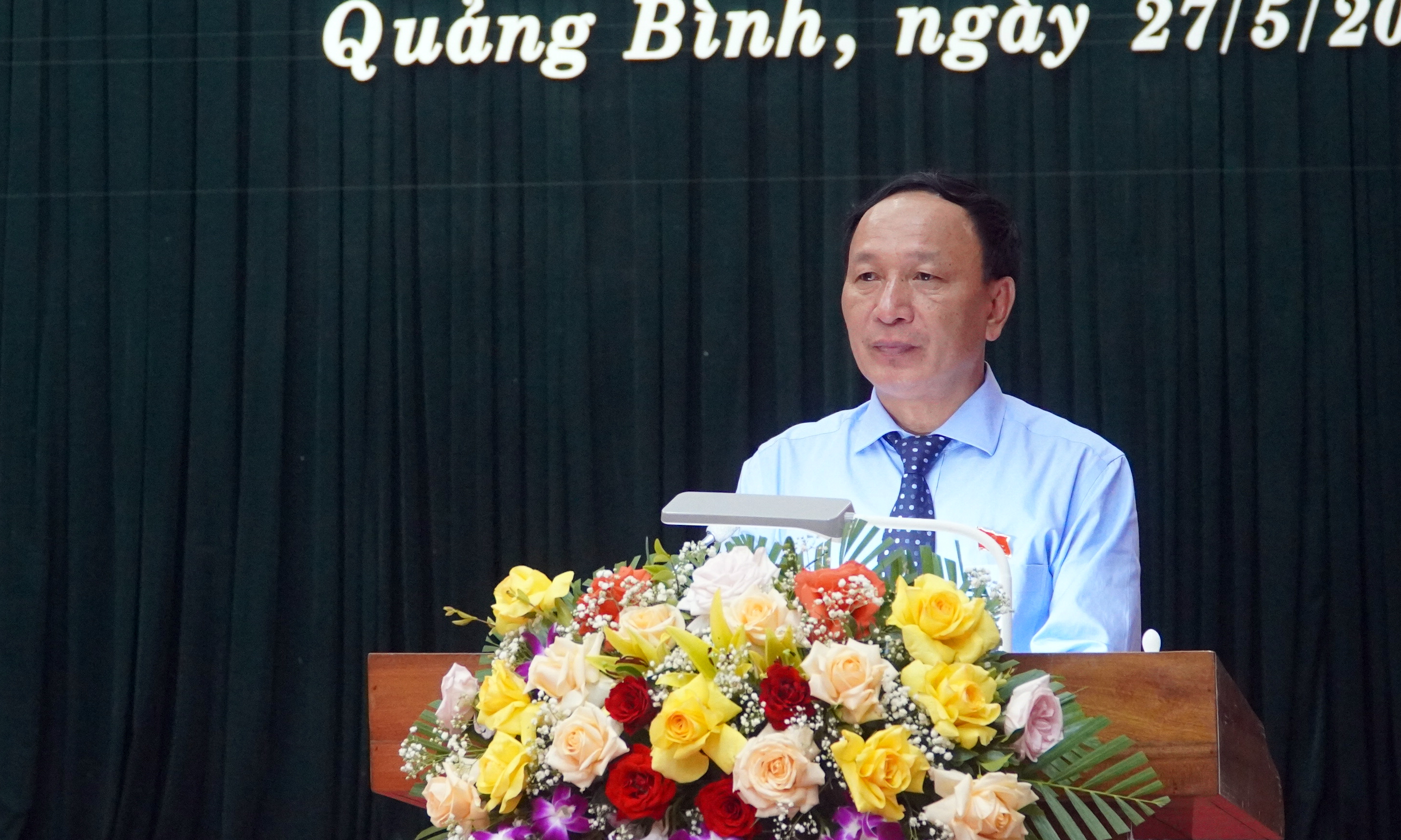 Đồng chí Chủ tịch HĐND tỉnh Trần Hải Châu phát biểu bế mạc kỳ họp