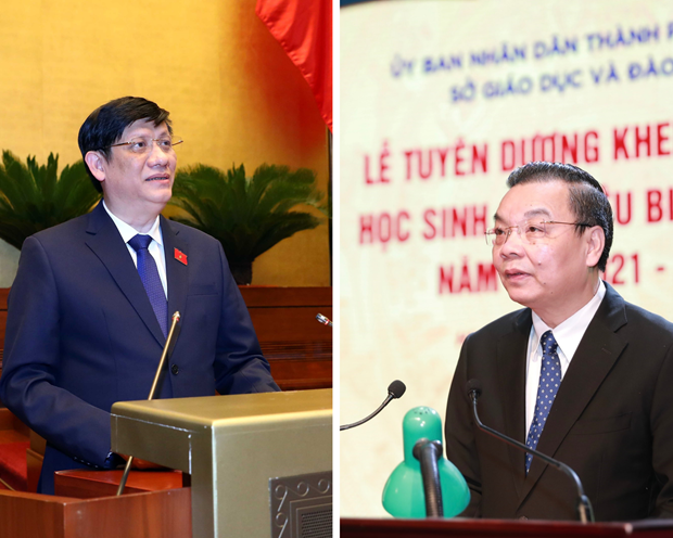 Ông Nguyễn Thanh Long (trái) và ông Chu Ngọc Anh đã vi phạm nghiêm trọng đến mức phải đề nghị Ban Chấp hành Trung ương kỷ luật (Nguồn: TTXVN)