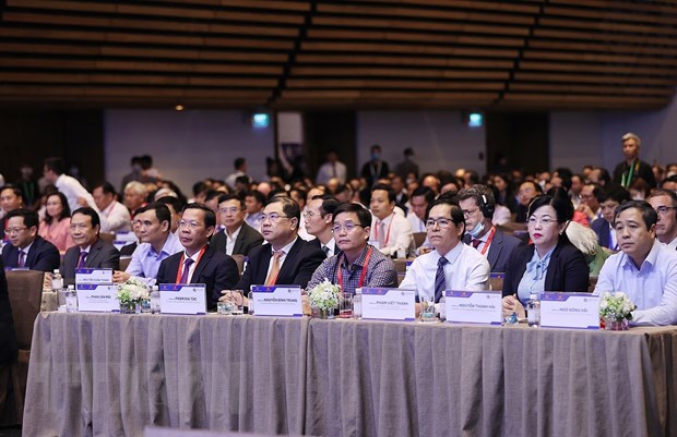 Các đại biểu dự Diễn đàn Kinh tế Việt Nam lần thứ tư. (Ảnh: Dương Giang/TTXVN)