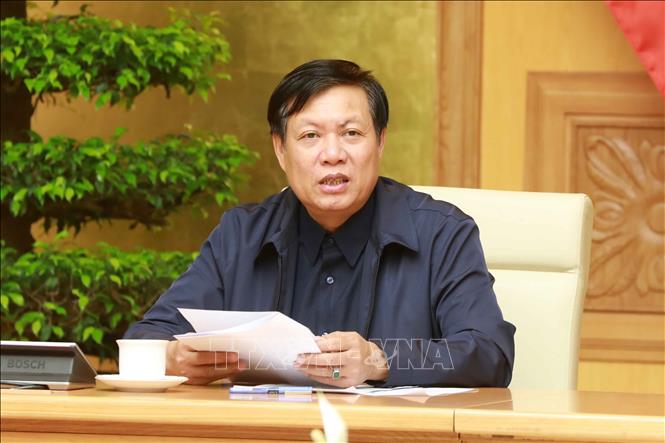 Đồng chí Đỗ Xuân Tuyên, Phó Bí thư Ban cán sự Đảng, Bí thư Đảng ủy, Thứ trưởng thường trực Bộ Y tế tạm thời điều hành hoạt động của Bộ Y tế kể từ ngày 7/6/2022. Ảnh: Doãn Tấn/TTXVN
