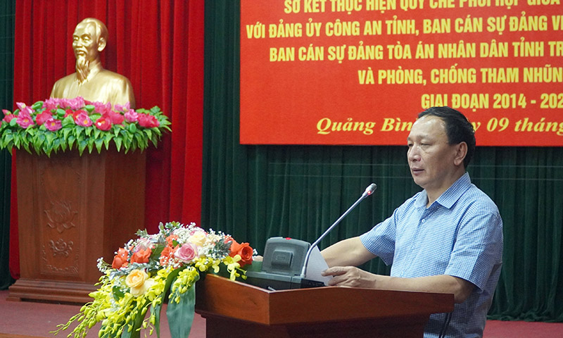 Đồng chí Phó Bí thư Thường trực Tinh ủy Trần Hải Châu phát biểu chỉ đạo tại hội nghị