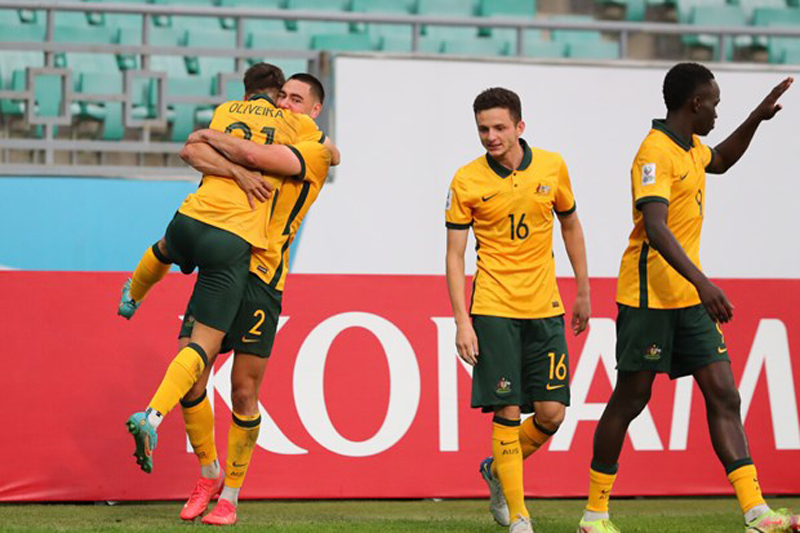U23 Australia vào bán kết U23 châu Á 2022. (Nguồn: AFC)