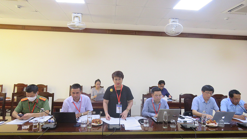PGS-TS Nguyễn Thị Thu Thủy phát biểu tại buổi làm việc