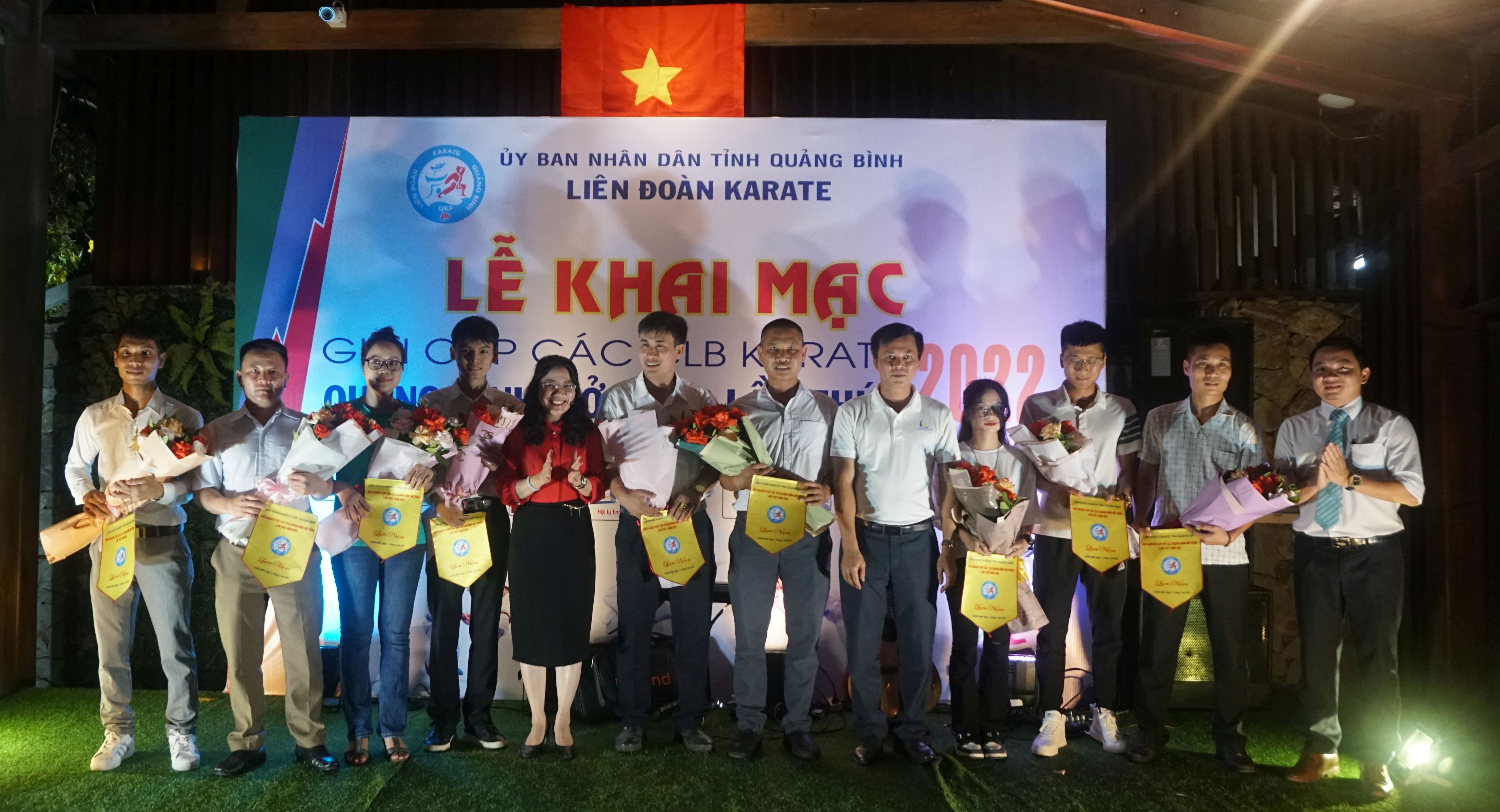 256 vận động viên tranh tài tại giải Karate cúp các CLB Quảng Bình mở rộng