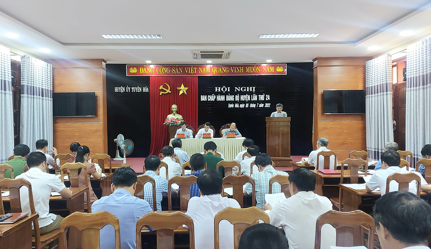Đảng bộ huyện Tuyên Hóa, Lệ Thủy: Triển khai nhiệm vụ 6 tháng cuối năm 2022