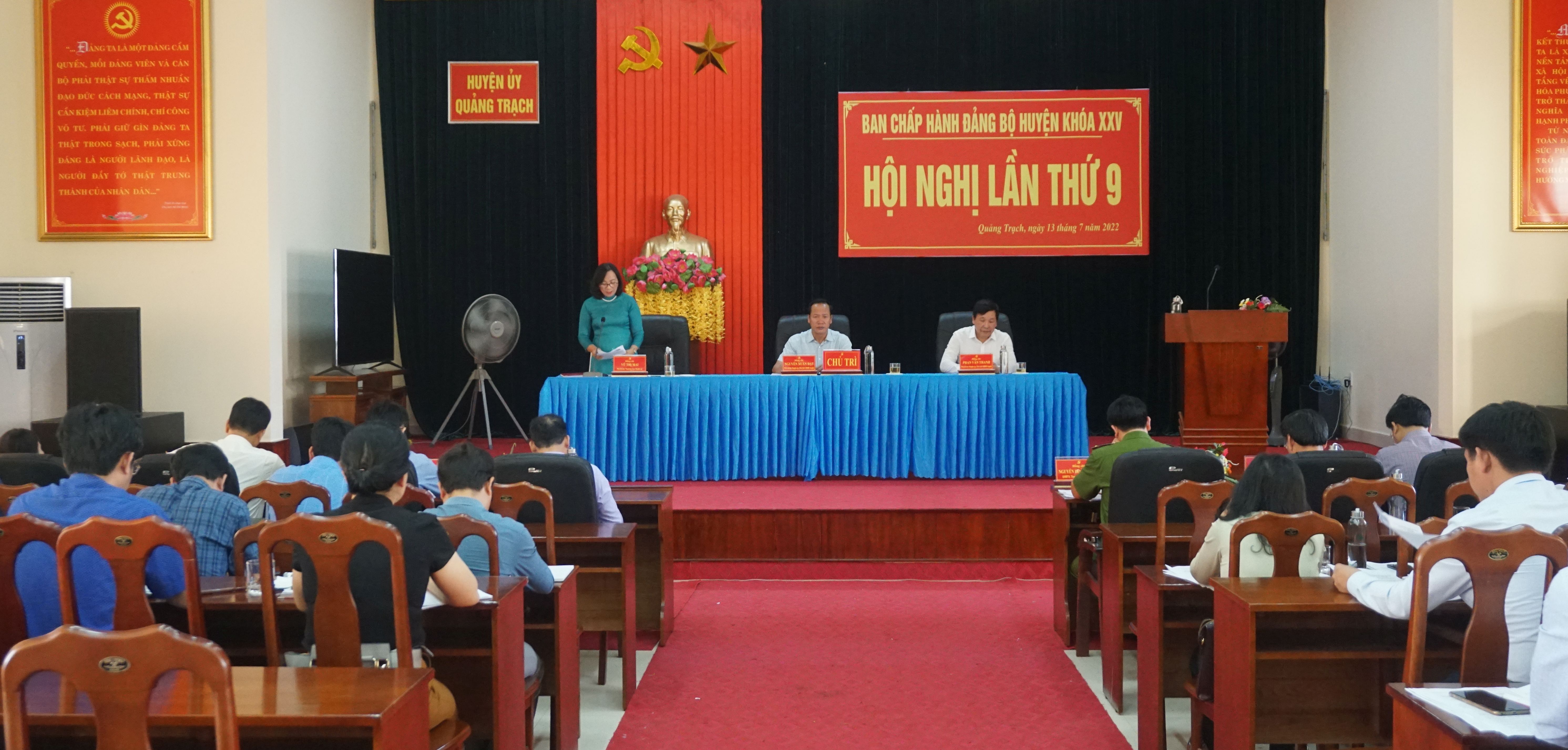 Huyện ủy Quảng Trạch: Tập trung chỉ đạo hoàn thành các chỉ tiêu kinh tế-xã hội năm 2022