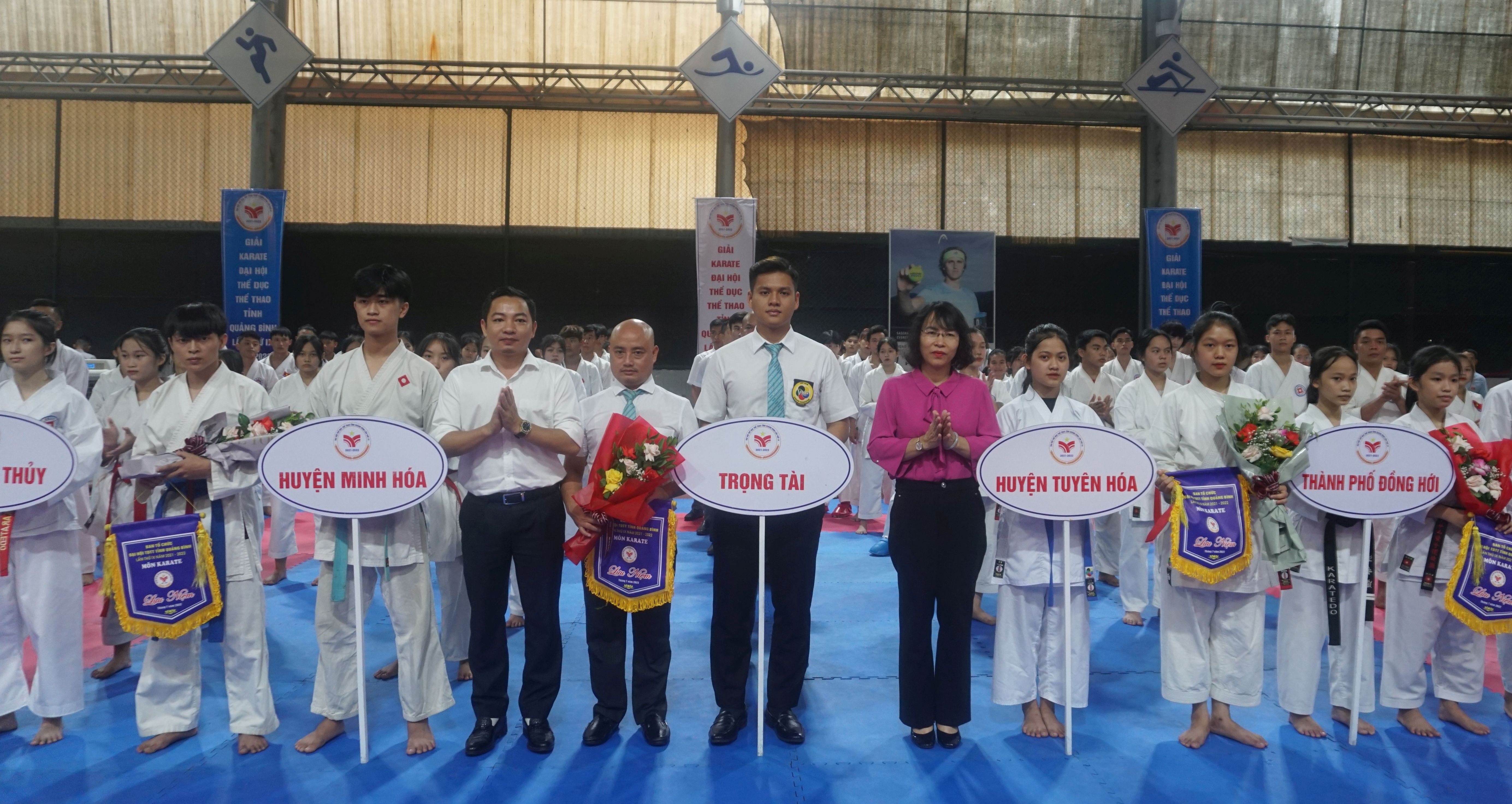 Khai mạc giải Karate Đại hội Thể dục-Thể thao tỉnh lần thứ IX năm 2022