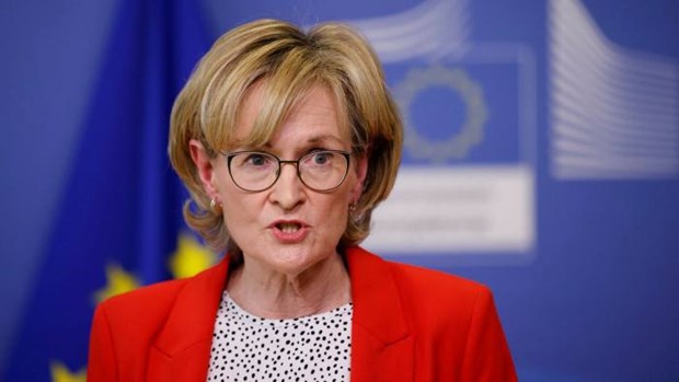 Ủy viên châu Âu phụ trách các dịch vụ tài chính, bà Mairead McGuinness. (Nguồn: EPA/Shutterstock)