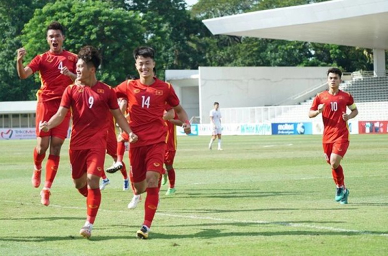 Đội tuyển U19 Việt Nam đánh bại U19 Philippines với thế trận áp đảo. (Ảnh: VFF)