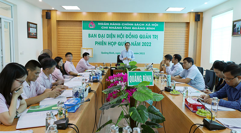 Ban đại diện Hội đồng quản trị Ngân hàng CSXH tỉnh tổ chức phiên họp thường kỳ lần thứ III