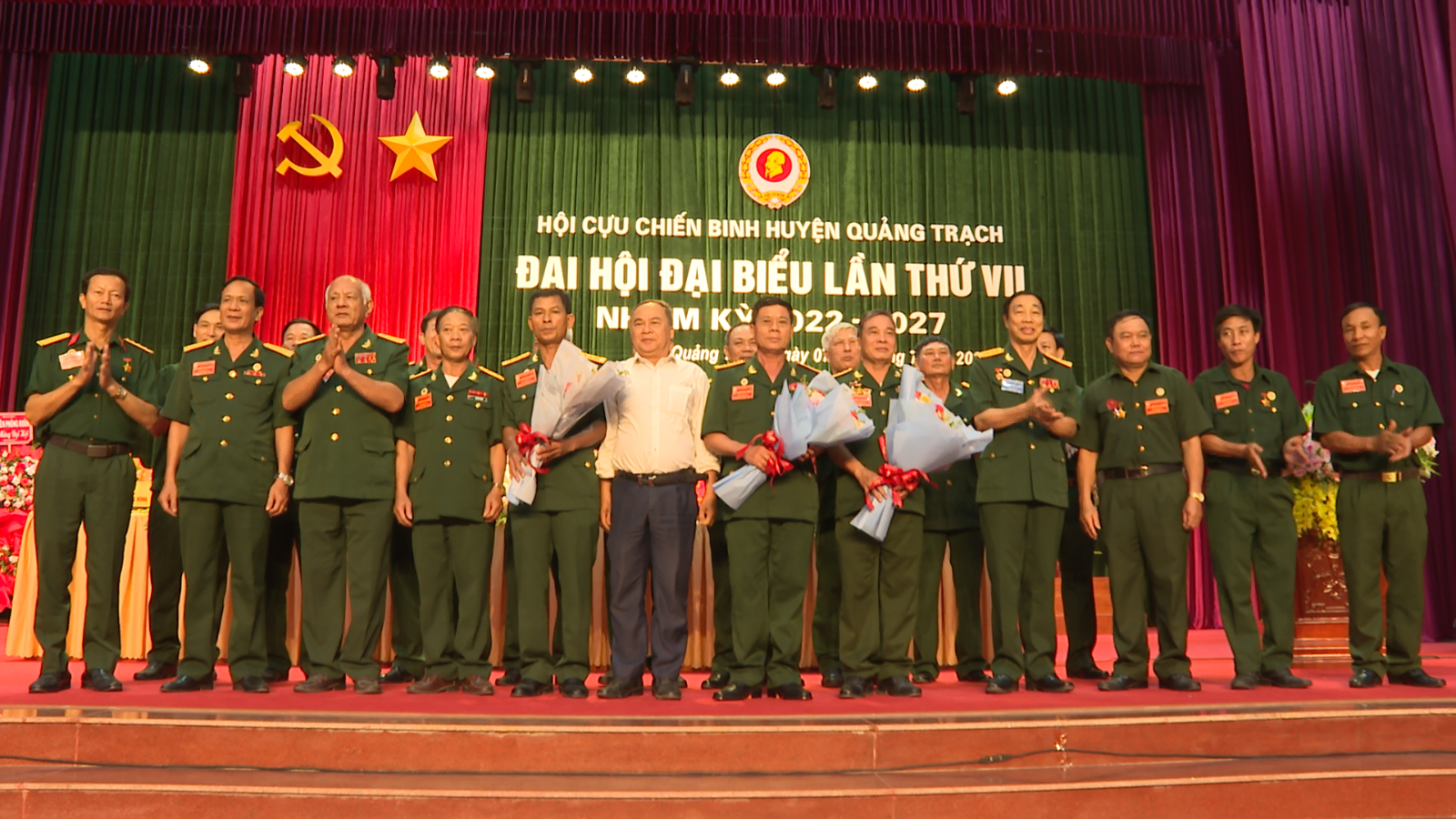 Ban Chấp hành Hội Cựu chiến binh huyện Quảng Trạch khoá VII, nhiệm kỳ 2022-2027.