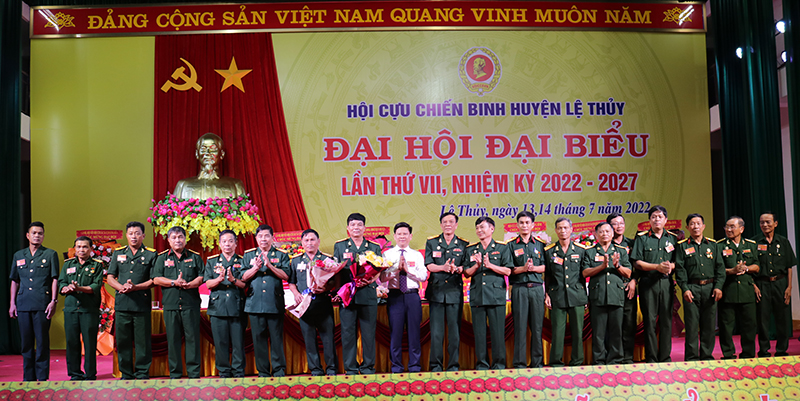Ban Chấp hành Hội Cựu chiến binh huyện Lệ Thủy khoá VII, nhiệm kỳ 2022-2027.