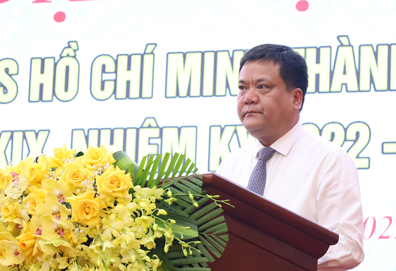 Đồng chí Bí thư Thành ủy Trần Phong phát biểu chỉ đạo đại hội.