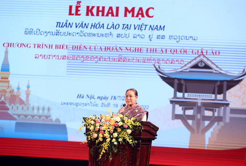Bộ trưởng Thông tin Văn hóa và Du lịch Lào Suansavanh Viyaketh - Ảnh: VGP/Hải Minh