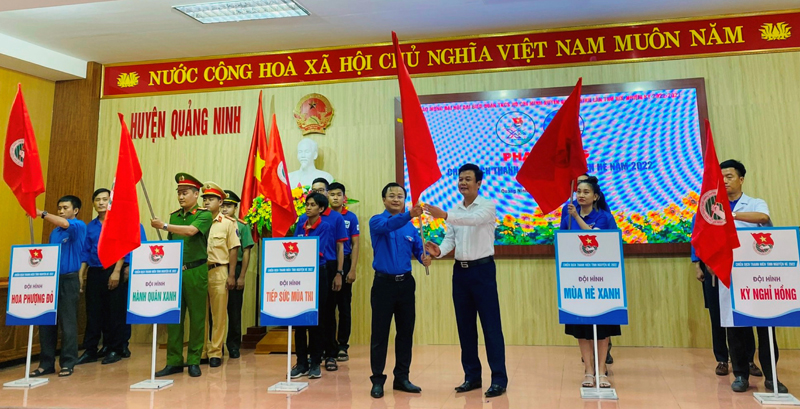 Huyện đoàn Quảng Ninh phát động Chiến dịch Thanh niên tình nguyện hè năm 2022.