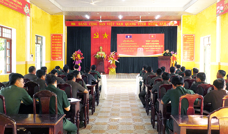 Khai mạc tập huấn nghiệp vụ cho cán bộ Quân đội Nhân dân Lào
