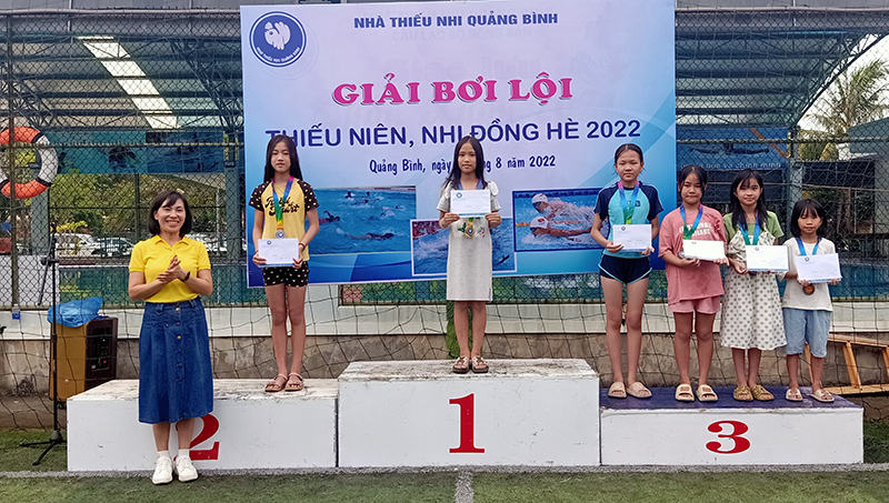 Tổ chức "Giải bơi lội thiếu niên, nhi đồng" năm 2022