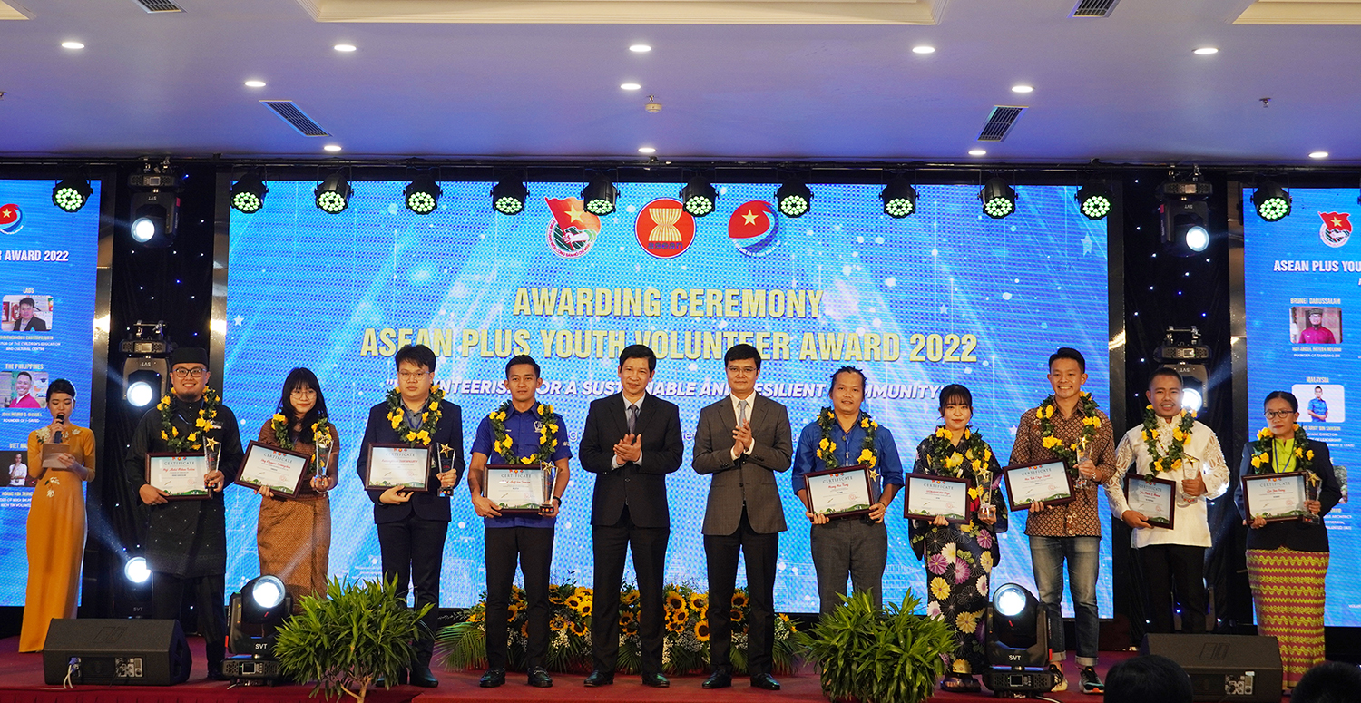 Lễ trao Giải thưởng Thanh niên tình nguyện ASEAN+ năm 2022