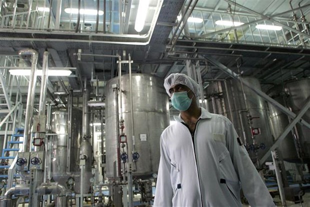 Bên trong một cơ sở làm giàu urani ở Iran. (Ảnh: AFP/TTXVN)