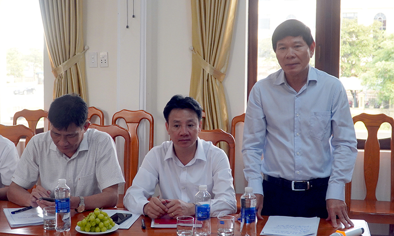 Đồng chí Giám đốc Sở GTVT Phạm Văn Năm tiếp thu các ý kiến chỉ đạo