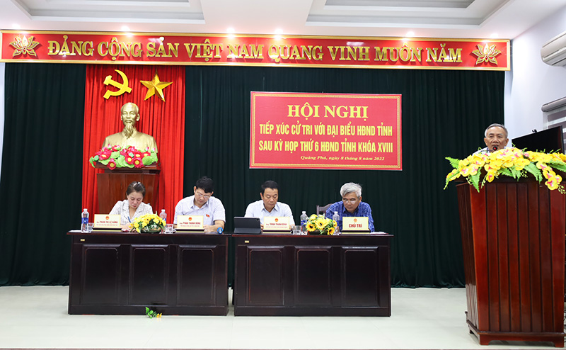 Tổ đại biểu HĐND tỉnh TXCT huyện Quảng Trạch. 