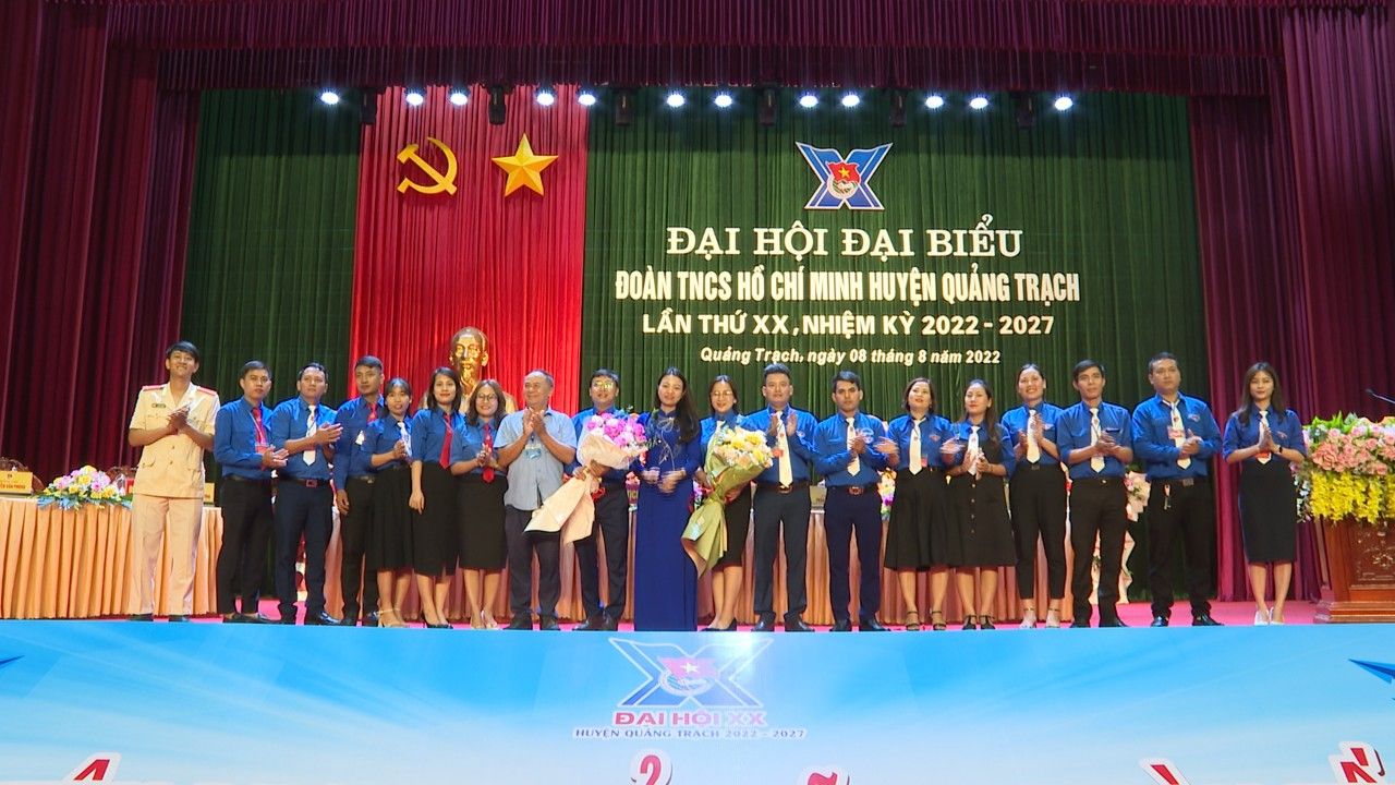 Ban Chấp hành Huyện đoàn Quảng Trạch nhiệm kỳ 2022-2027.