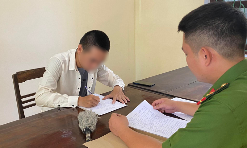 Nạn nhân bị lừa đảo xuất cảnh trái phép sang Campuchia làm việc với cơ quan Công an.