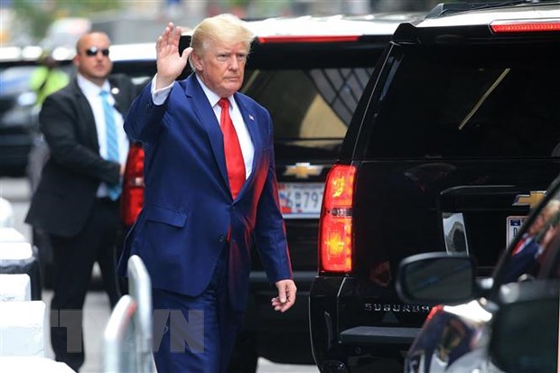Cựu Tổng thống Mỹ Donald Trump tại New York, Mỹ. (Ảnh: AFP/TTXVN)