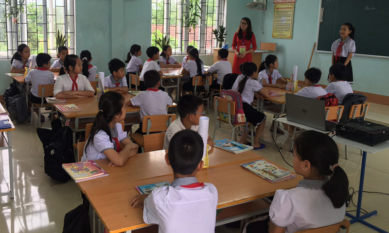 Huyện Minh Hóa chú trọng đổi mới dạy học theo định hướng phát triển năng lực, tạo hứng thú cho HS.