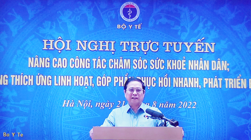 Thủ tướng Phạm Minh Chính phát biểu chỉ đạo tại hội nghị. 