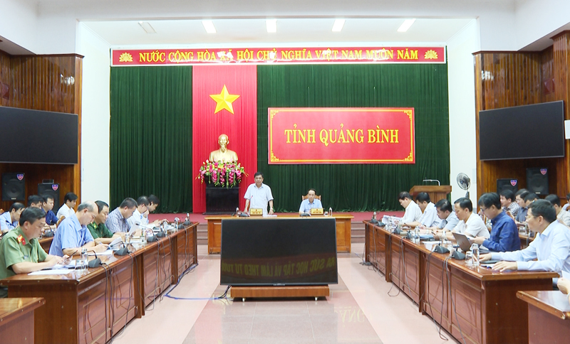 Đồng chí Phó Chủ tịch UBND tỉnh Đoàn Ngọc Lâm phát biểu đặt vấn đề tại cuộc họp.